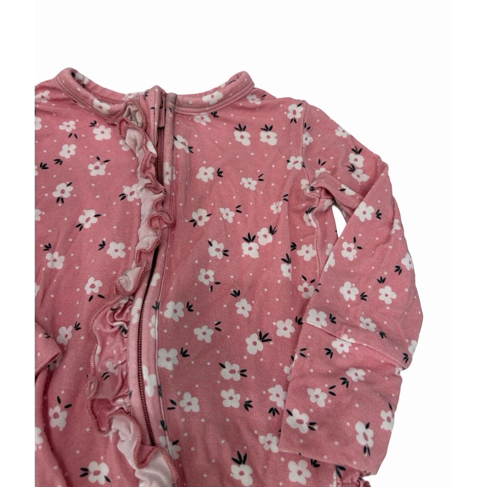 Posh peanut baby one piece with ruffles flower print size 3-6 month
